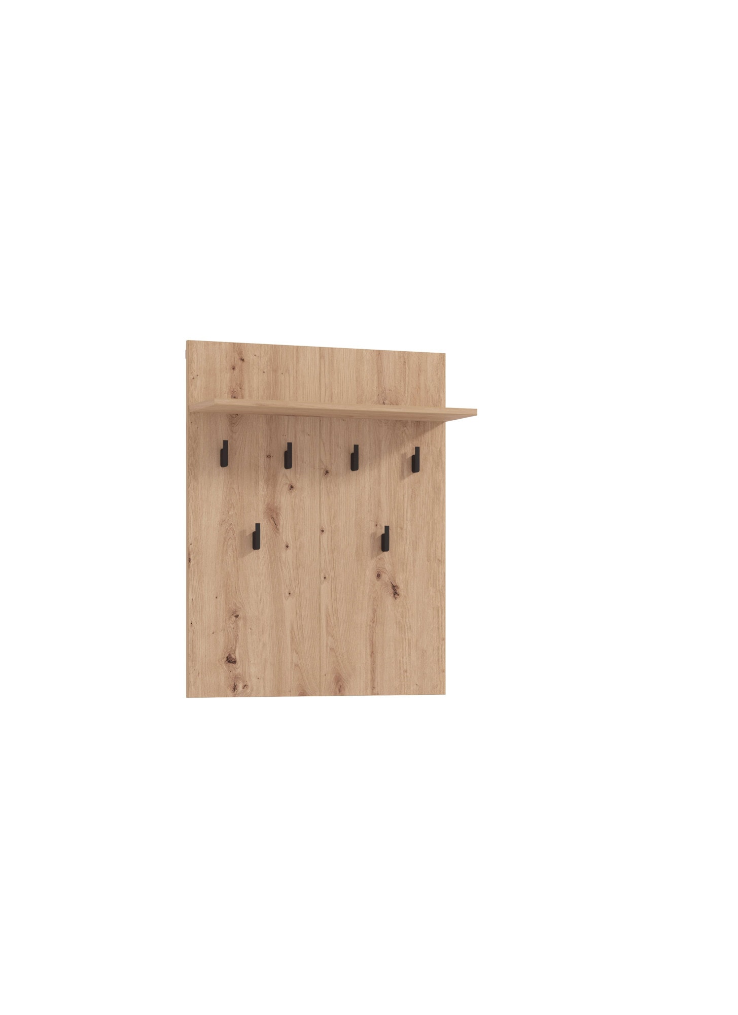 INOSIGN Garderobenpaneel »Landes, Wandregal mit Haken, Wandgarderobe, Aufhänger« mit Regal, Höhe 83 cm, in Artisan Eiche