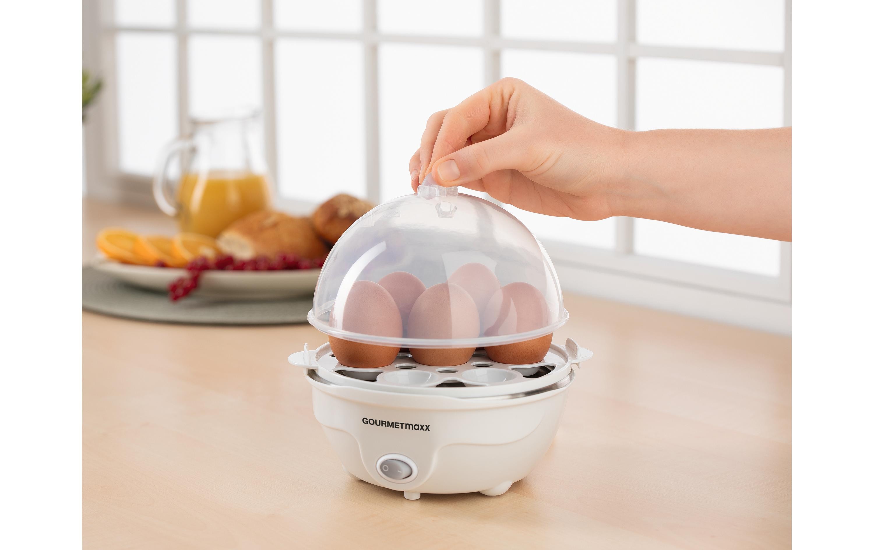 Eierkocher 7 Eier, WeissEierkocher mit 350 W Leistung