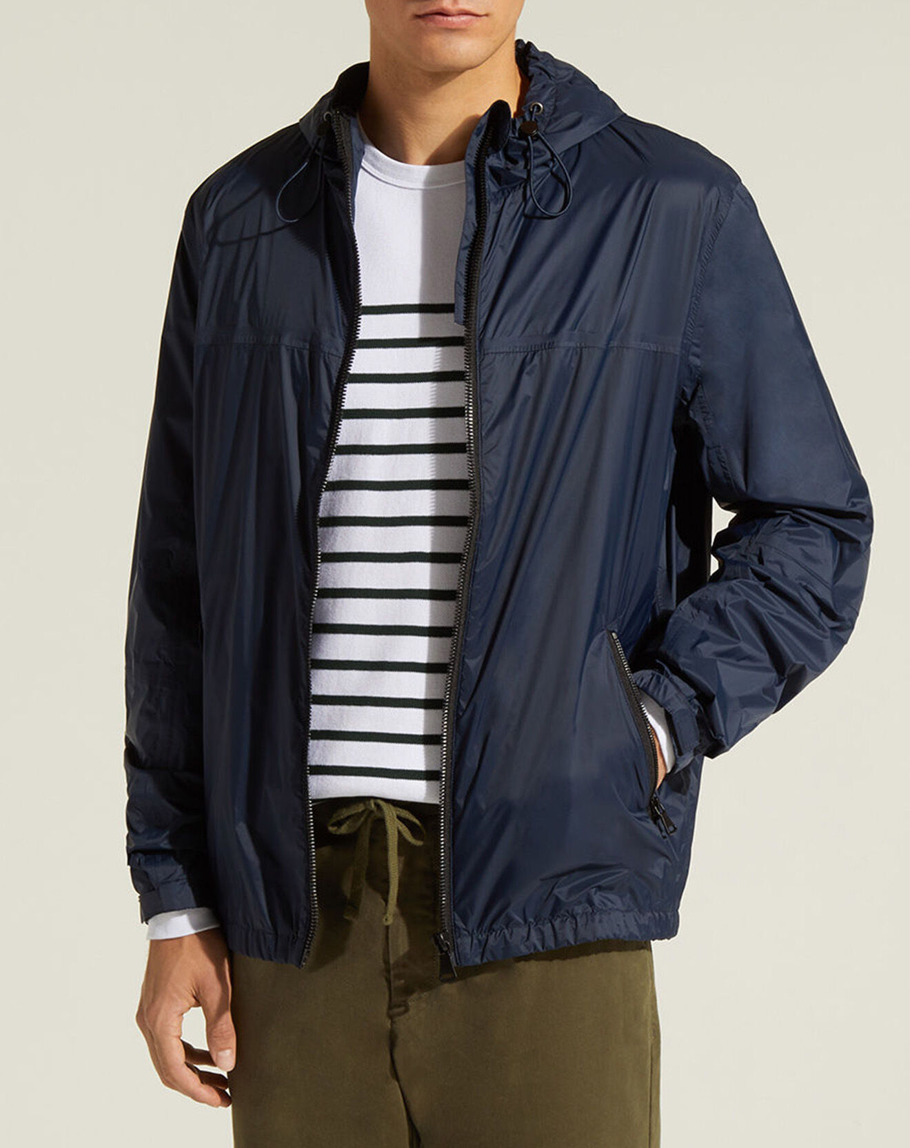 Galeries Lafayette Coupe-vent à Capuche Laway bleu marine