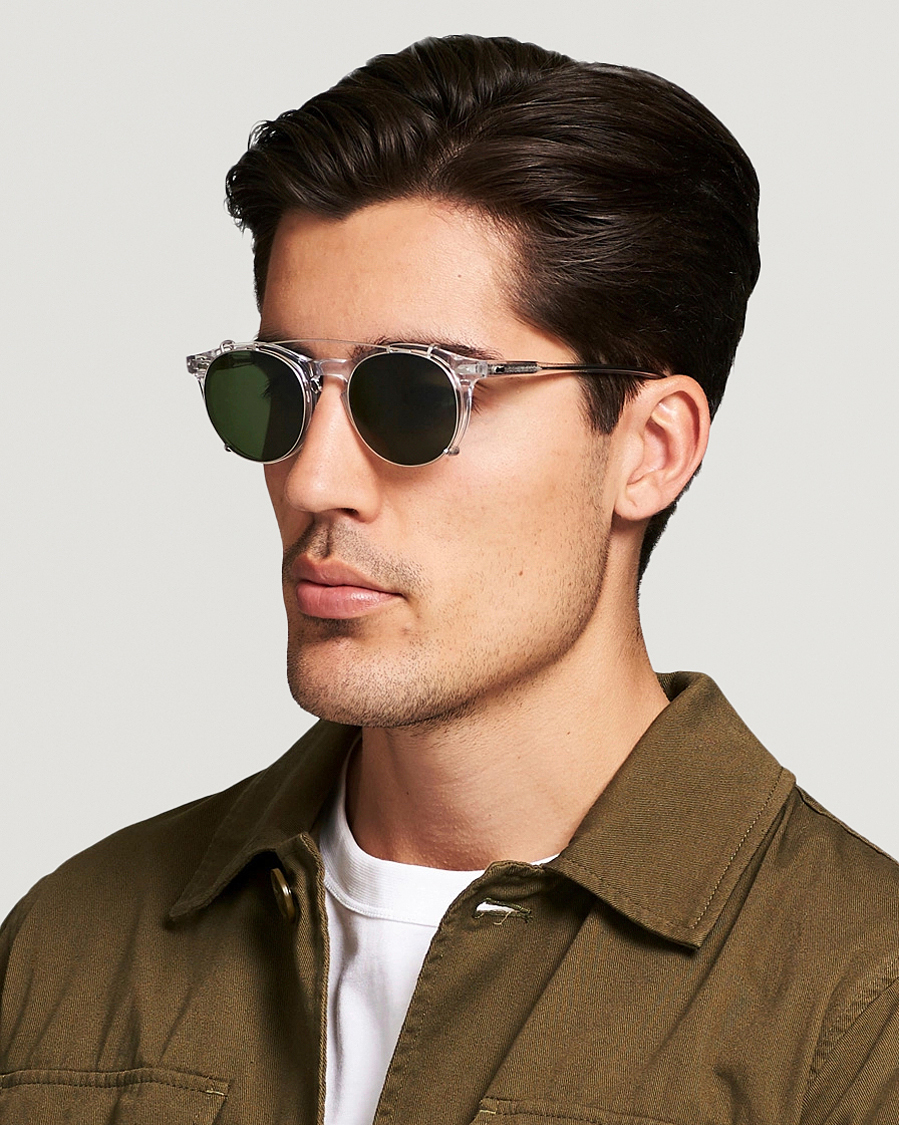 TBD Eyewear Pleat Clip On Sunglasses  Transparent
