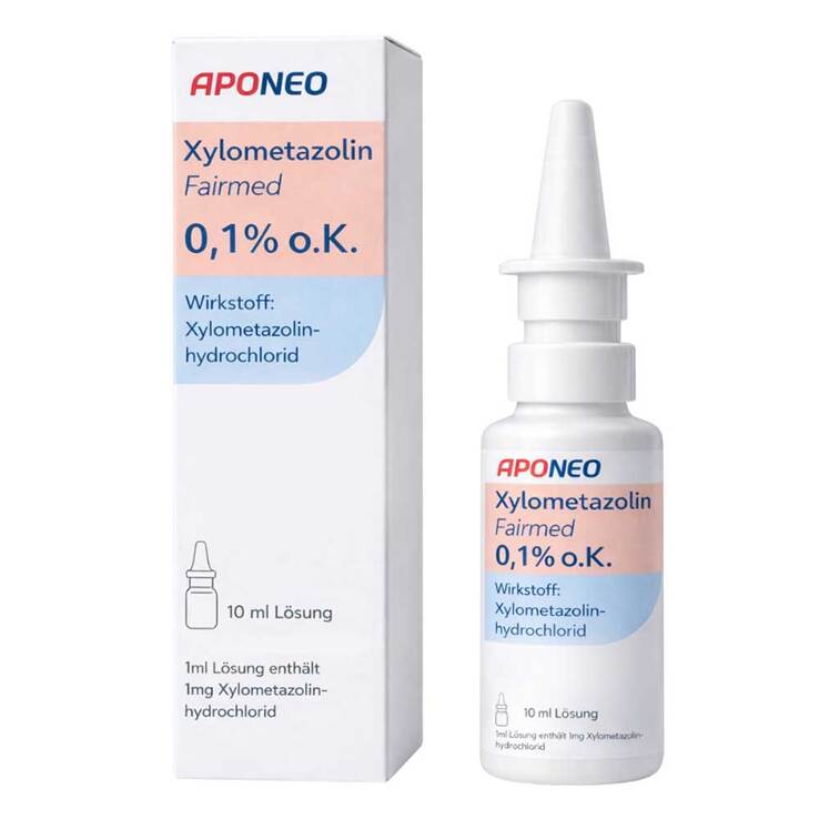 APONEO Xylometazolin Fairmed 0,1% o. K. Nasenspray, 10 ml