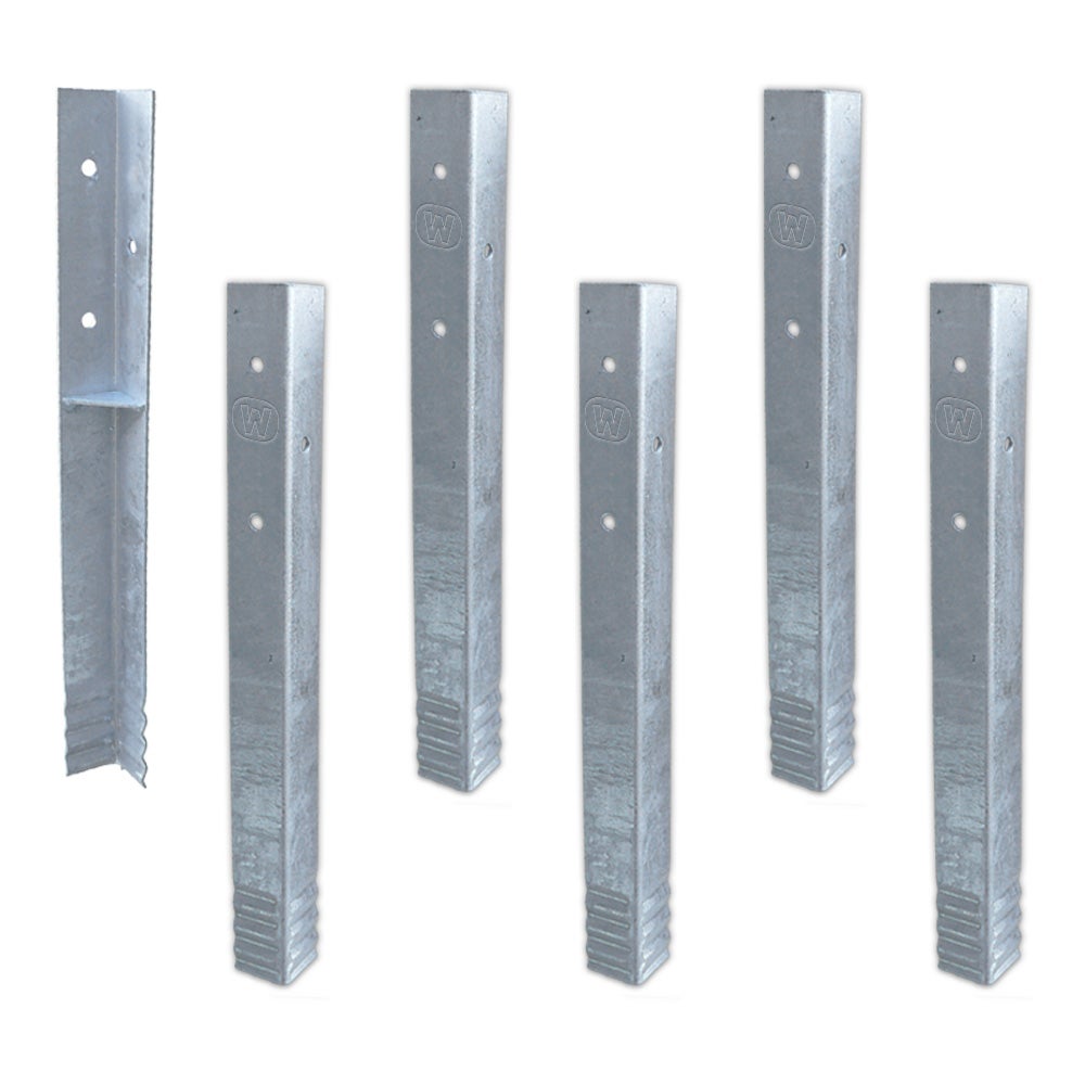 WICKEY Grondankers, Grondankers, Hoekankerset SolidLock 6 stuks voor Speeltorens en Schommels, Ankers, Paalankers voor Speeltoestellen en Tuinhekken