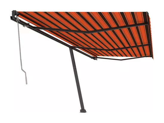 Auvent automatique sur pied 600x350 cm Orange/marron