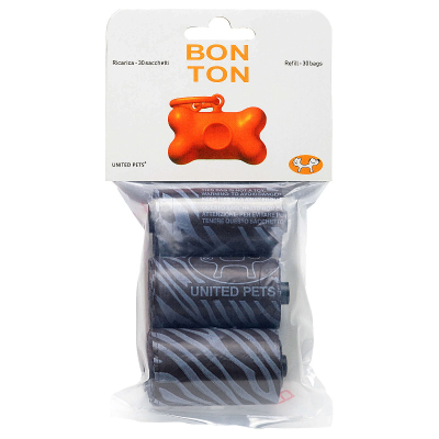 United Pets Hundekotbeutel Bon Ton Regular Nachfüllpack schwarz
