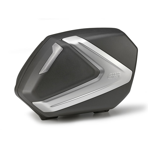 Givi - Paire de valises latérales V37 Noir / Argent / Fumé