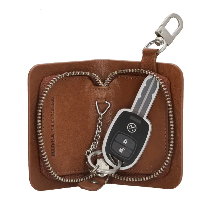 Hide & Stitches Yosemite Sleuteletui Bruin