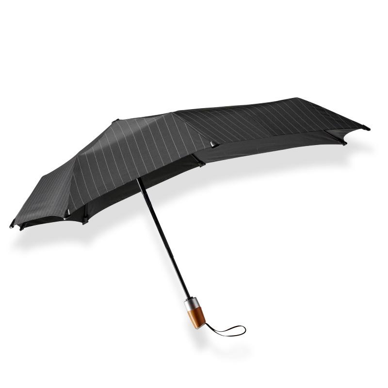 Senz° Mini Automatic Deluxe Opvouwbare Storm Paraplu Zwart Business