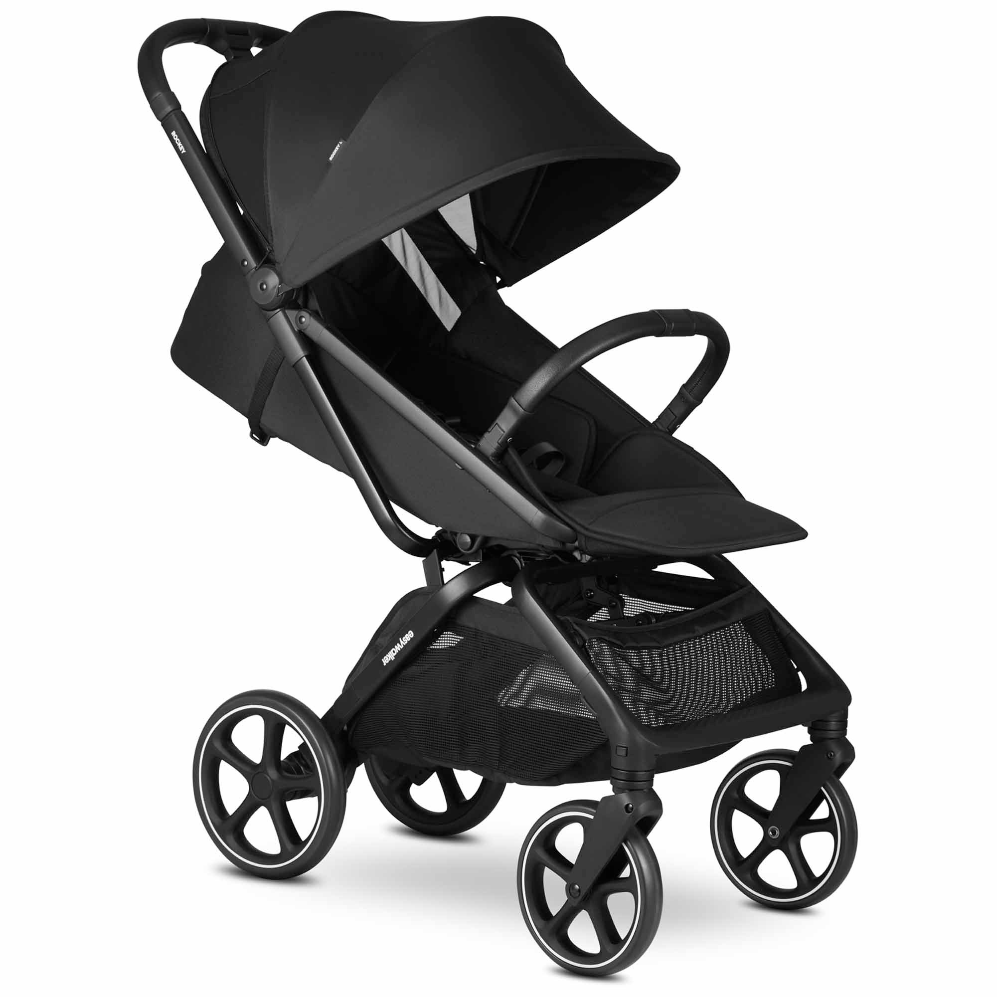 Easywalker Rockey L Pure Black - buggy's - Prénatal