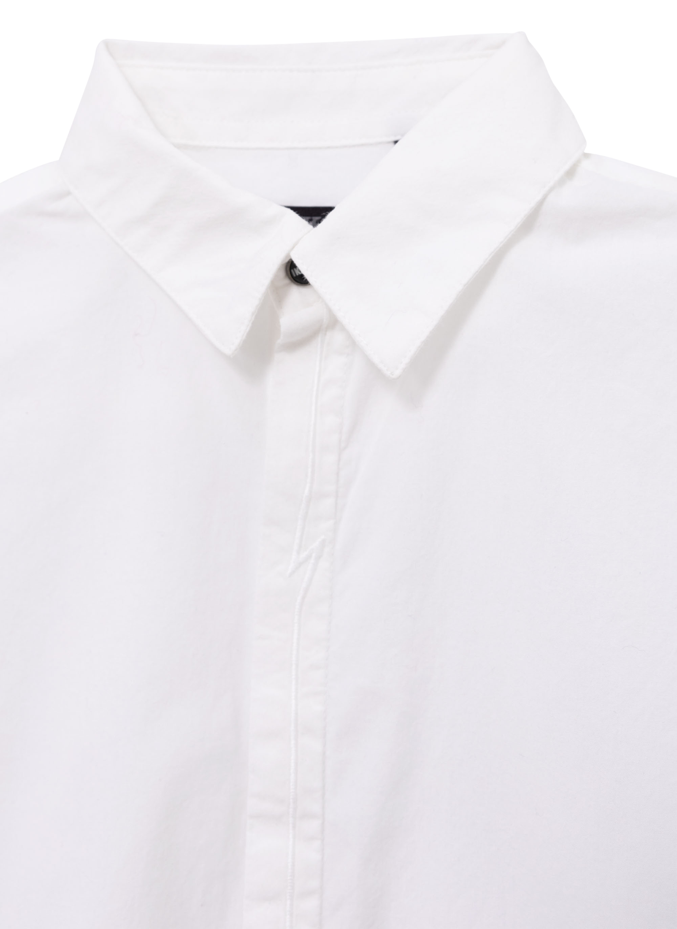 Chemise col classique en coton | Blanc