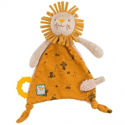 Moulin roty knuffeldoek leeuw