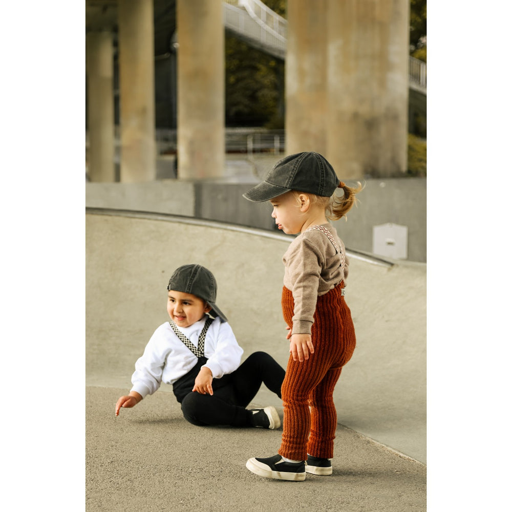Køb Silly Silas Cinnamon Checked Granny Teddy Footless Leggings