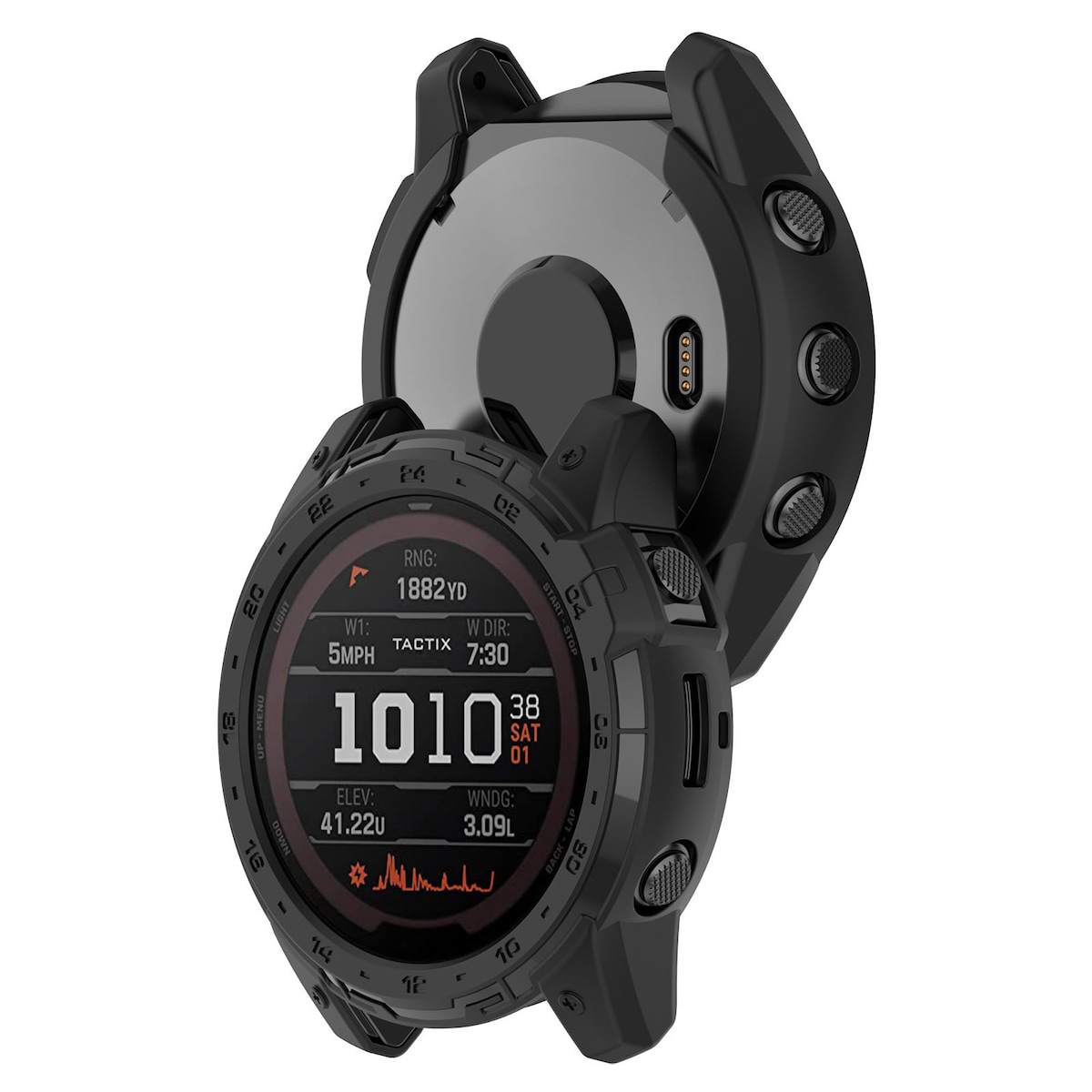 Støtsikker klokkekasse Garmin Fenix 7X