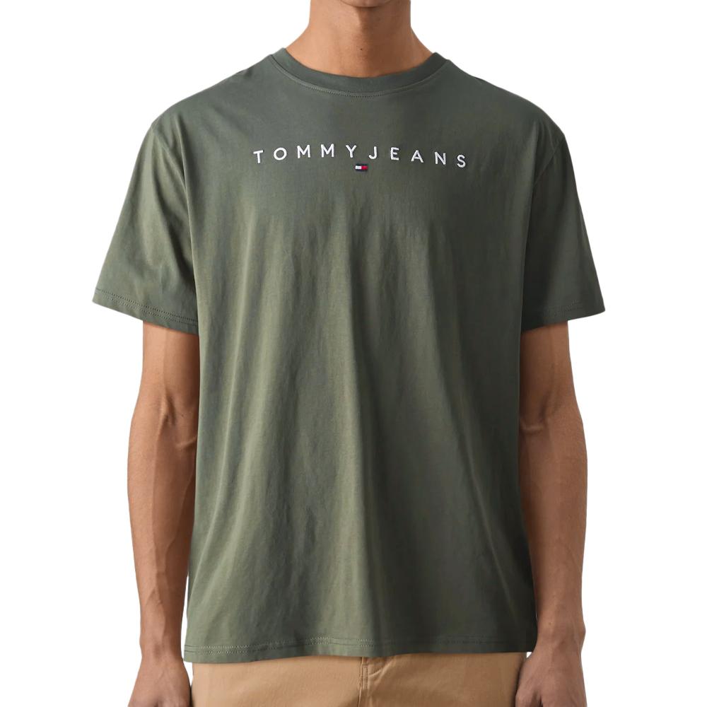 Tommy Hilfiger T-shirt Kaki Homme Tommy Hilfiger Linear