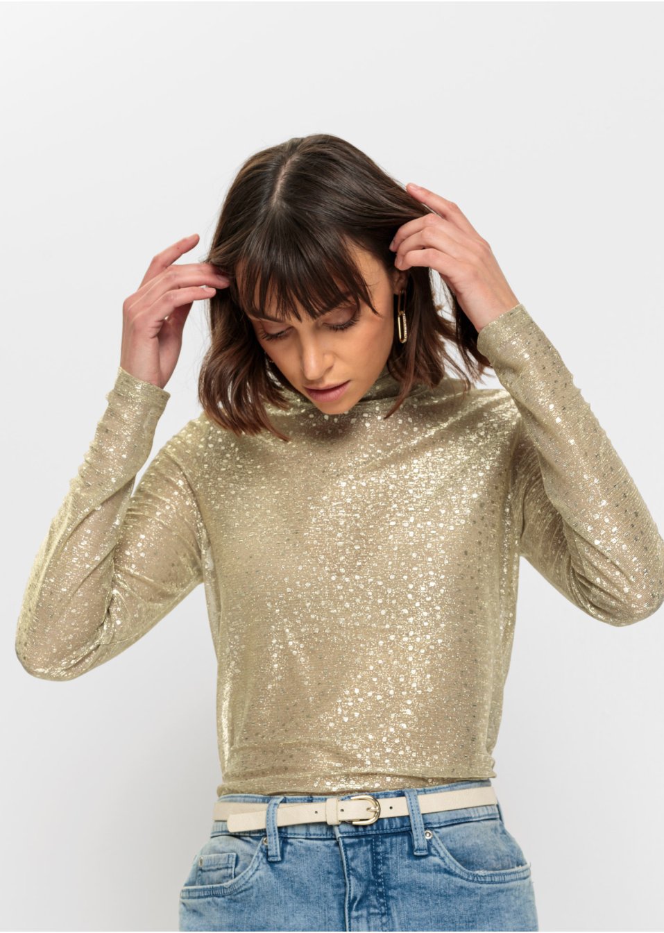 T-shirt manches longues avec Lurex