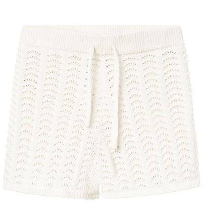 Lil' Atelier Shorts - Strik - NbfJohanna - Coconut Milk m. Hulm?