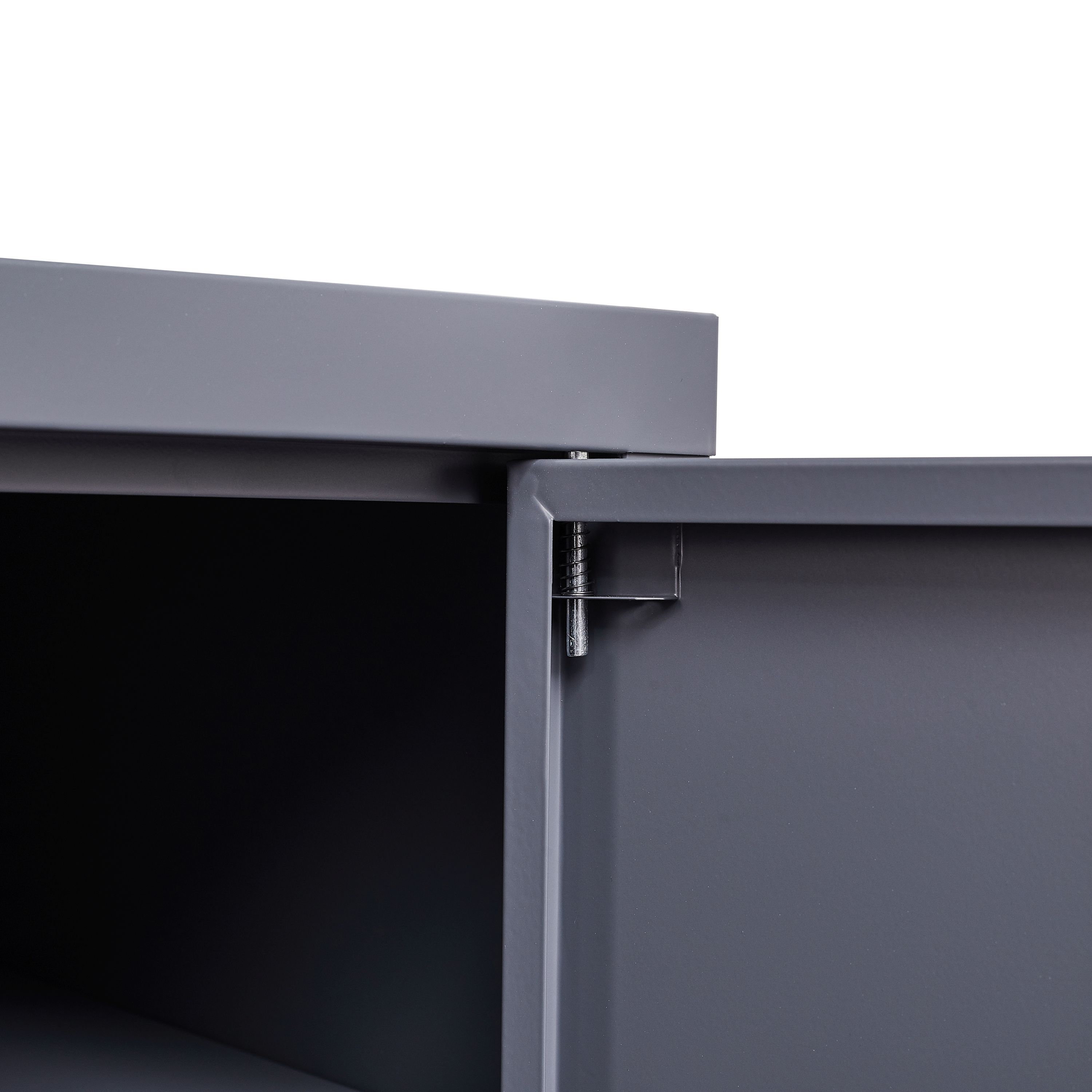 Sideboard Metall KLAUS 115 x 59 cm anthrazit