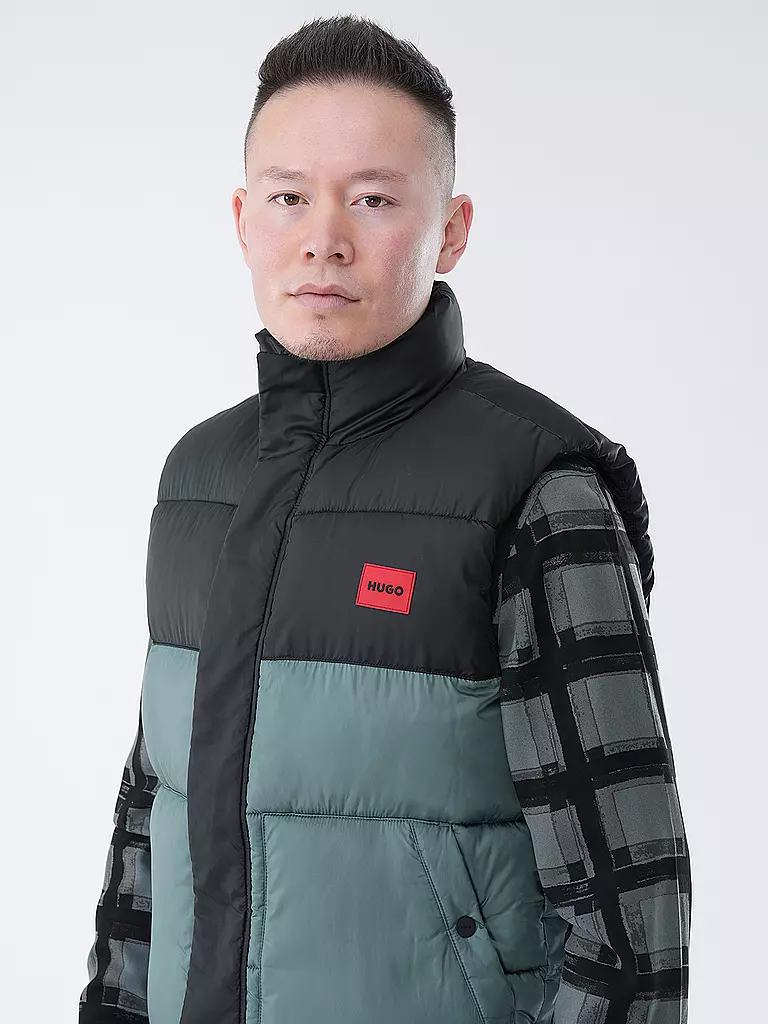 HUGO Steppgilet BALTINO2411 petrol