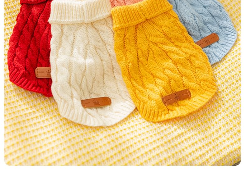 Cissilli - Gebreid huisdiertopje met appliqué