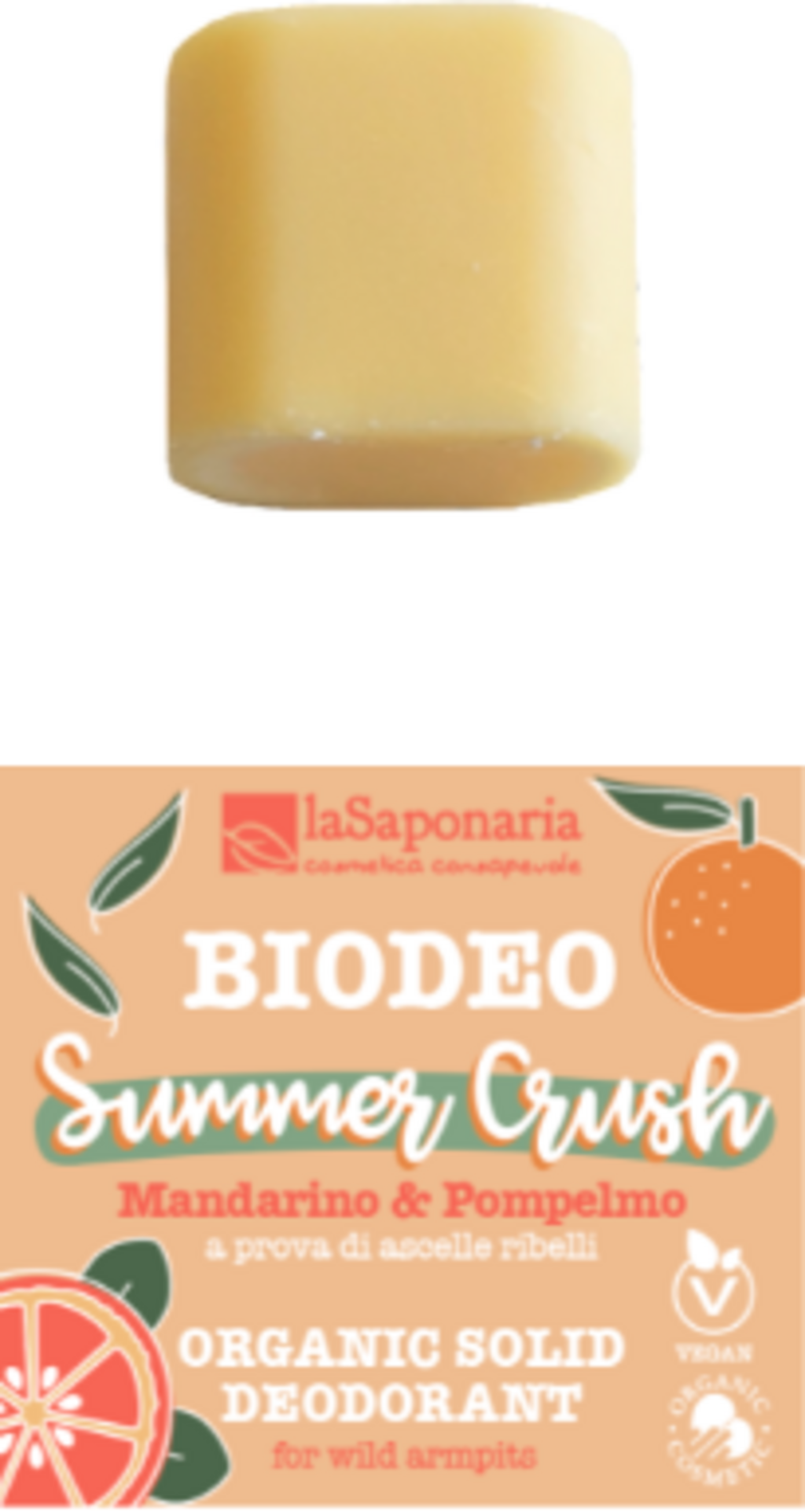 La Saponaria  BIODEO Summer Crush Festes Deodorant, 40 ml