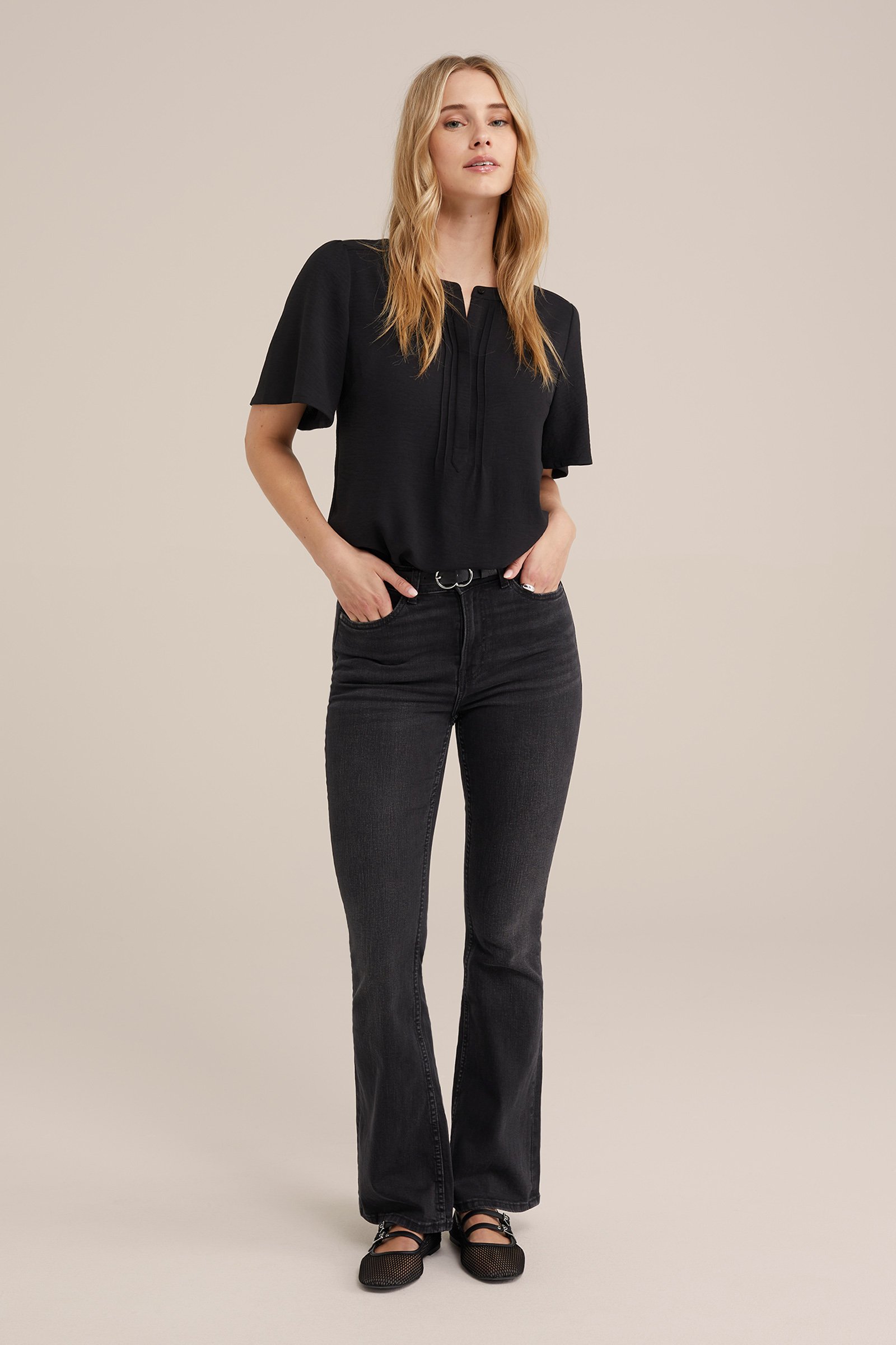 blouse WE Fashion Zwart