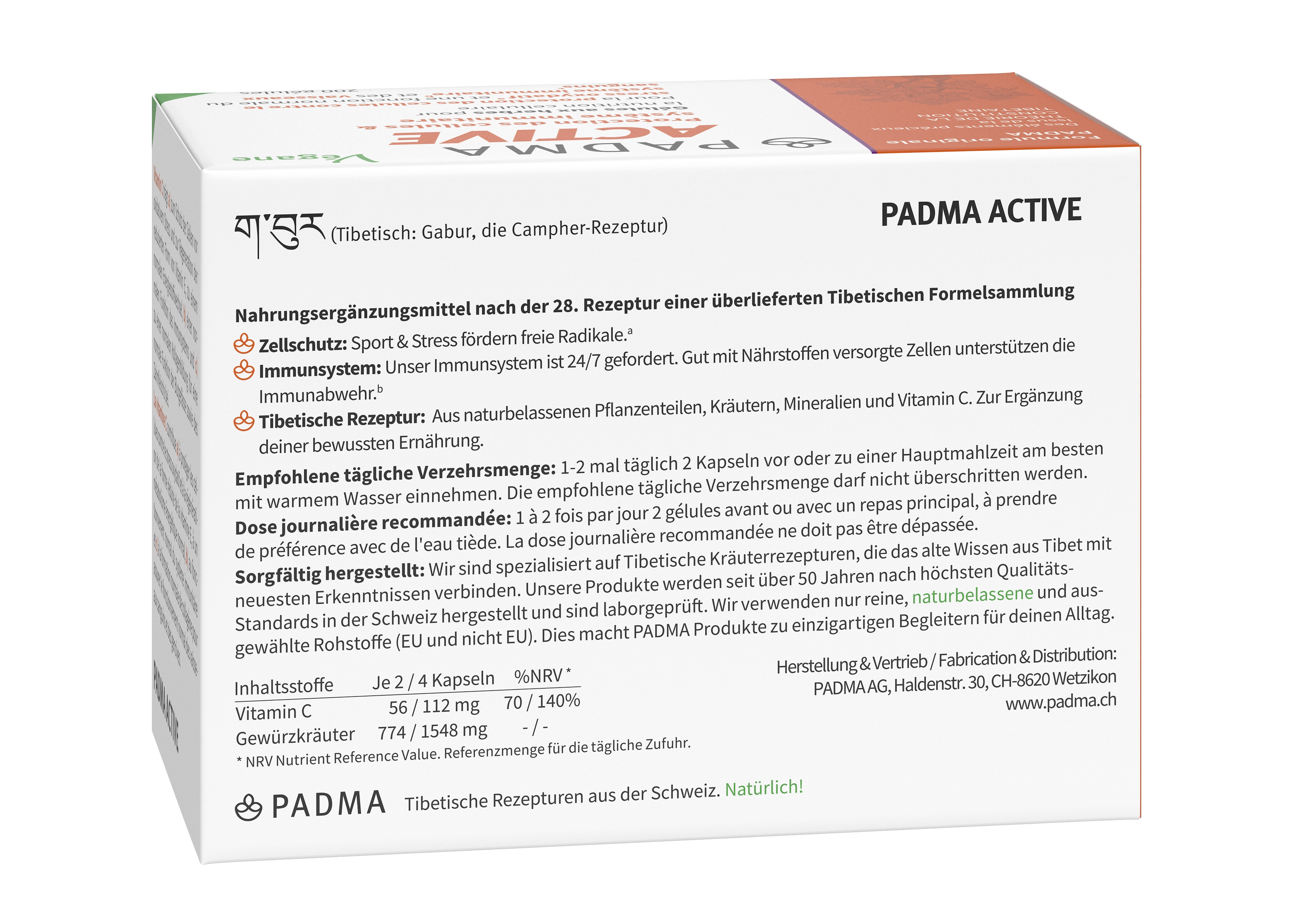 PADMA ACTIVE Kaps Blist 200 Stk