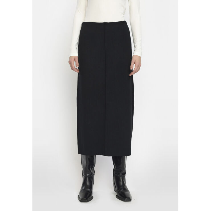 Soft Rebels SRHenrietta Slit Skirt knit Black