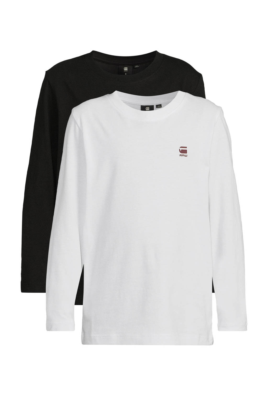 G-STAR longsleeve t-shirt l\s regular 2PK 6484dk black