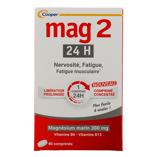Mag 2 24h : fatigue, nervosité - Magnésium marin et vitamines