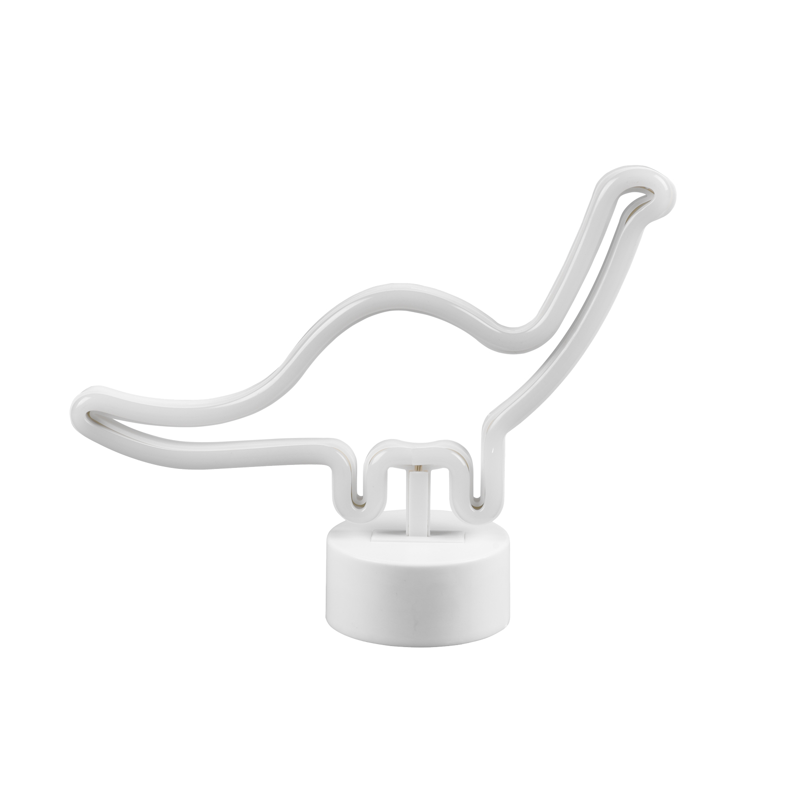 LED-Deko-Tischleuchte - weiß - Dino