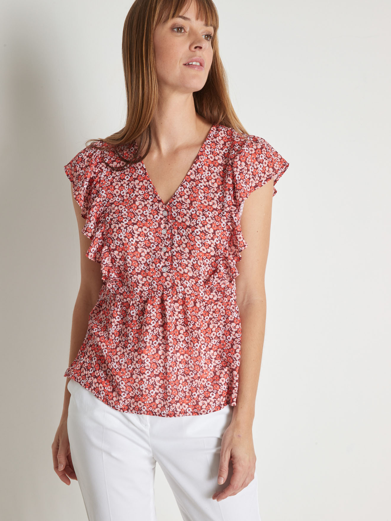 Blouse ample à basque