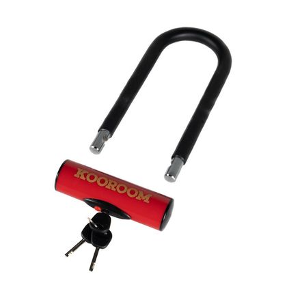 Antivol KOOROOM U 85X190 Universel - Noir / Rouge