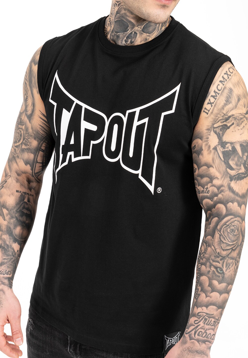 Tapout Herren ärmelloses T-Shirt normale Passform ALEMADA