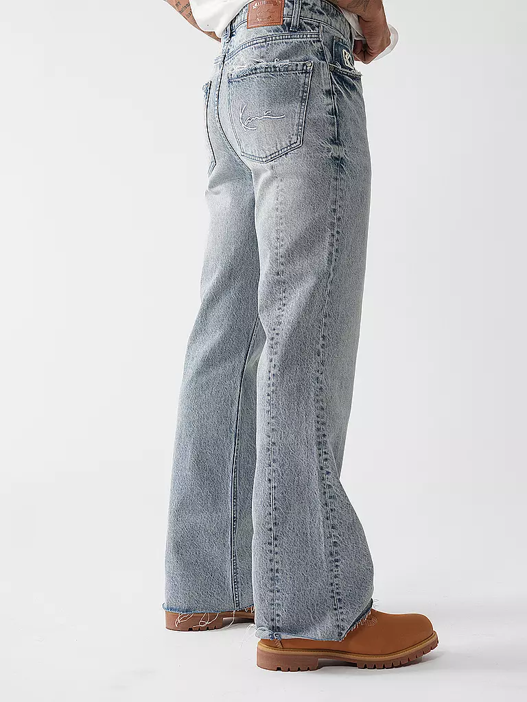 KARL KANI Jeans Flared Fit hellblau