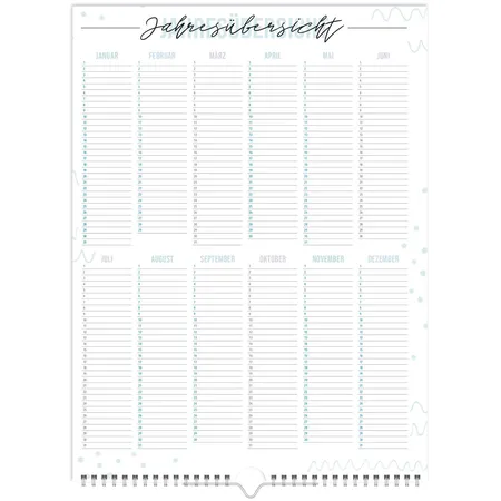 Häfft Verlag Bastelkalender A4+immerwährend (ohne Datum), mit Kalenderaufhängung, 12 Monate