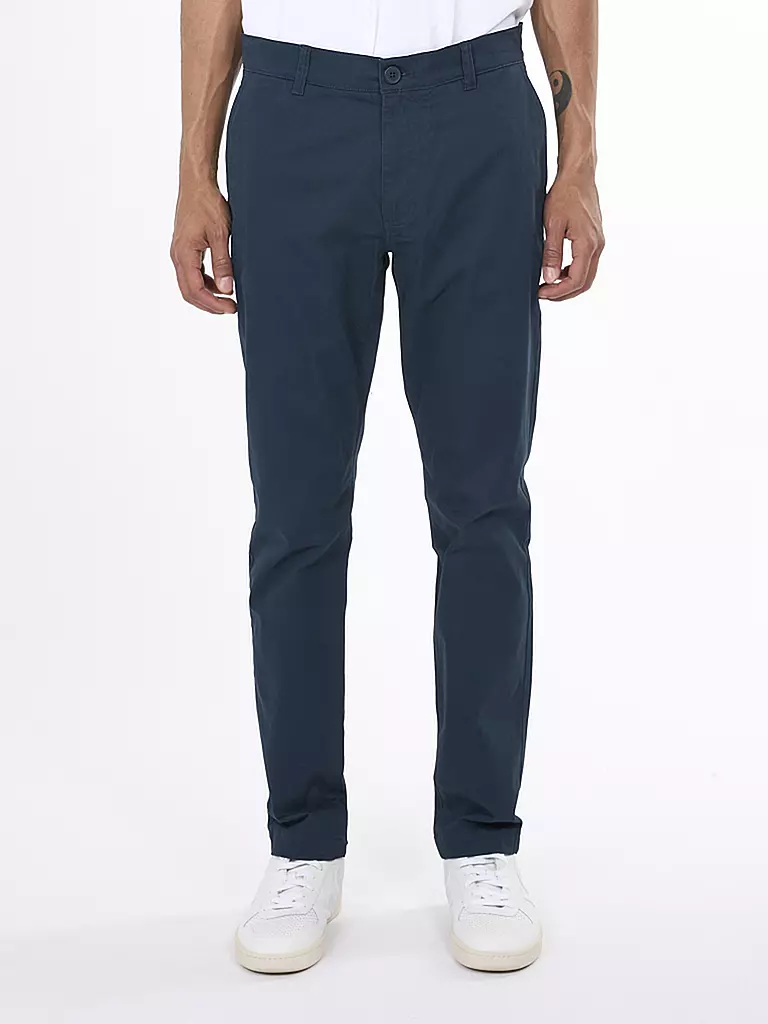 KNOWLEDGE COTTON APPAREL Chino LUCA blau