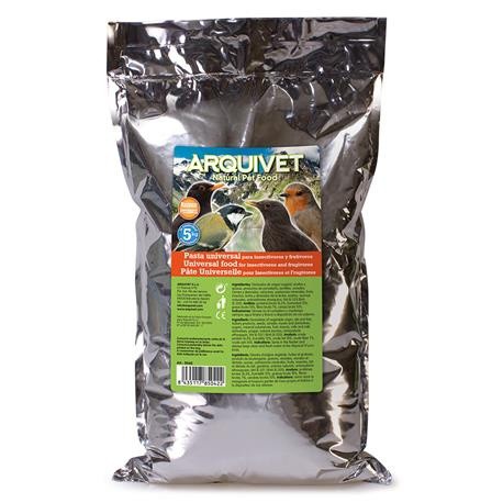 Pasta universal para aves insetívoras e frugívoras, sabor neutro.