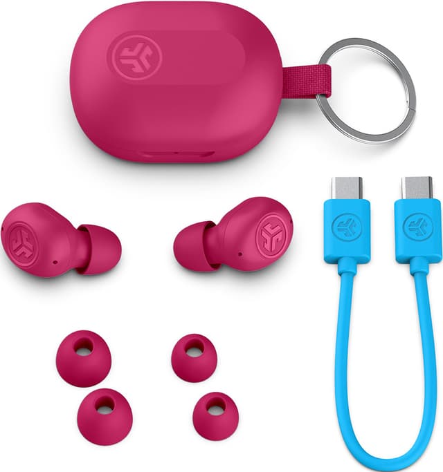 JLab Jbuds Mini true wireless in-ear høretelefoner (pink)