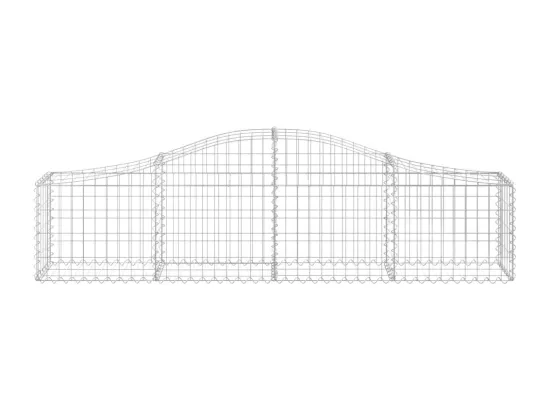 Paniers à gabions arqués 18 pcs 200x30x40-60 Fer galvanisé