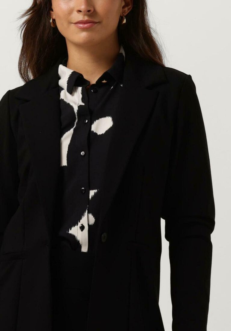 JANSEN AMSTERDAM zwarte jansen amsterdam blazer hv242 blazer with long sleeve