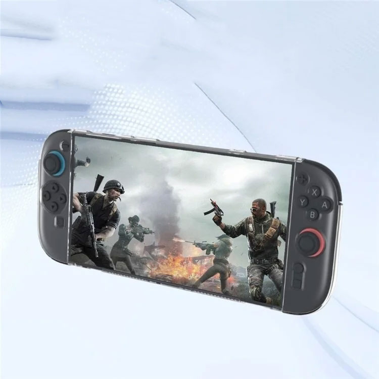 TPU Case Schutzhülle mit 6 Kartenslots für Nintendo Switch 2 - Schwarz / Transparent