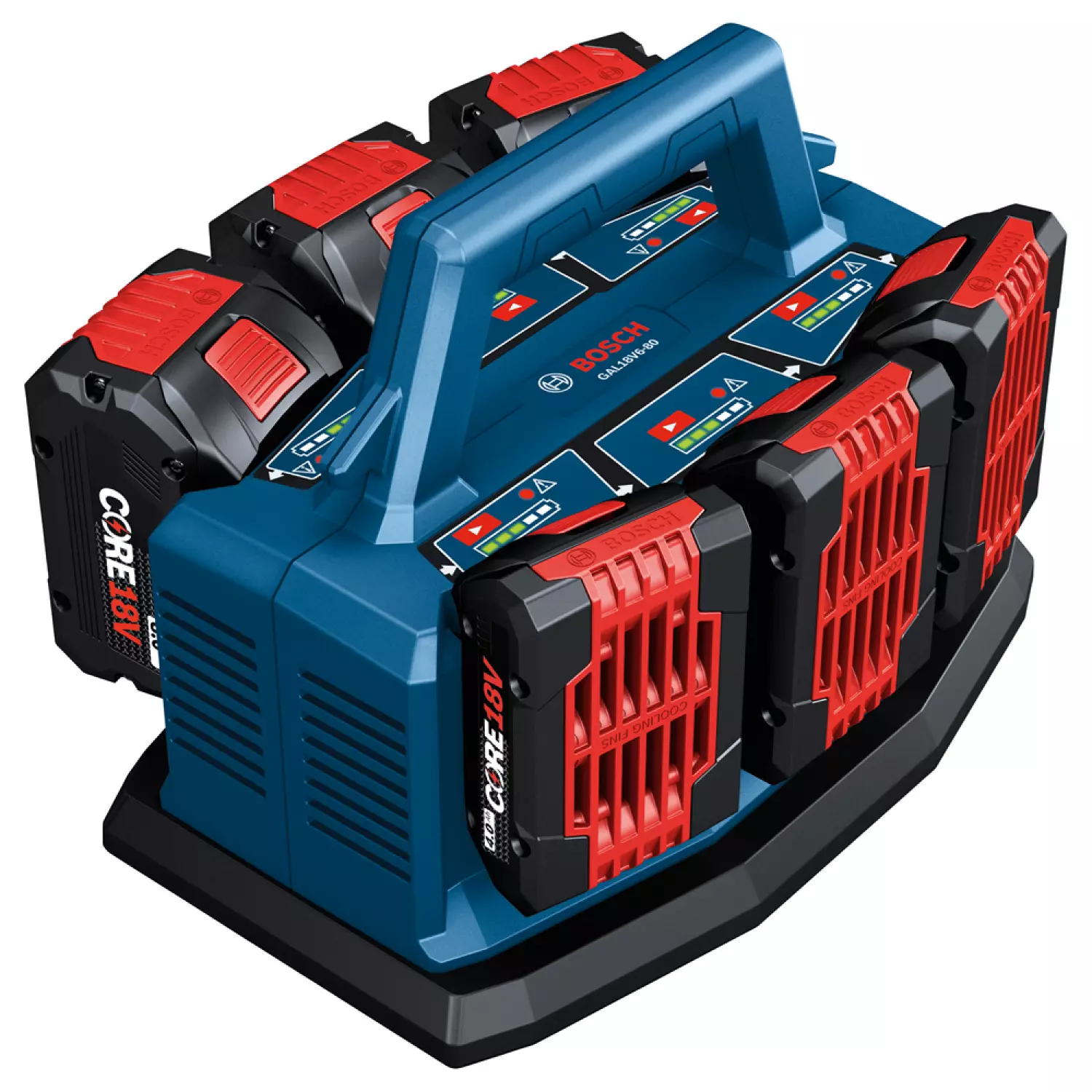 Bosch GAL 18V6-80 Oplader - 6 accu's - 8A