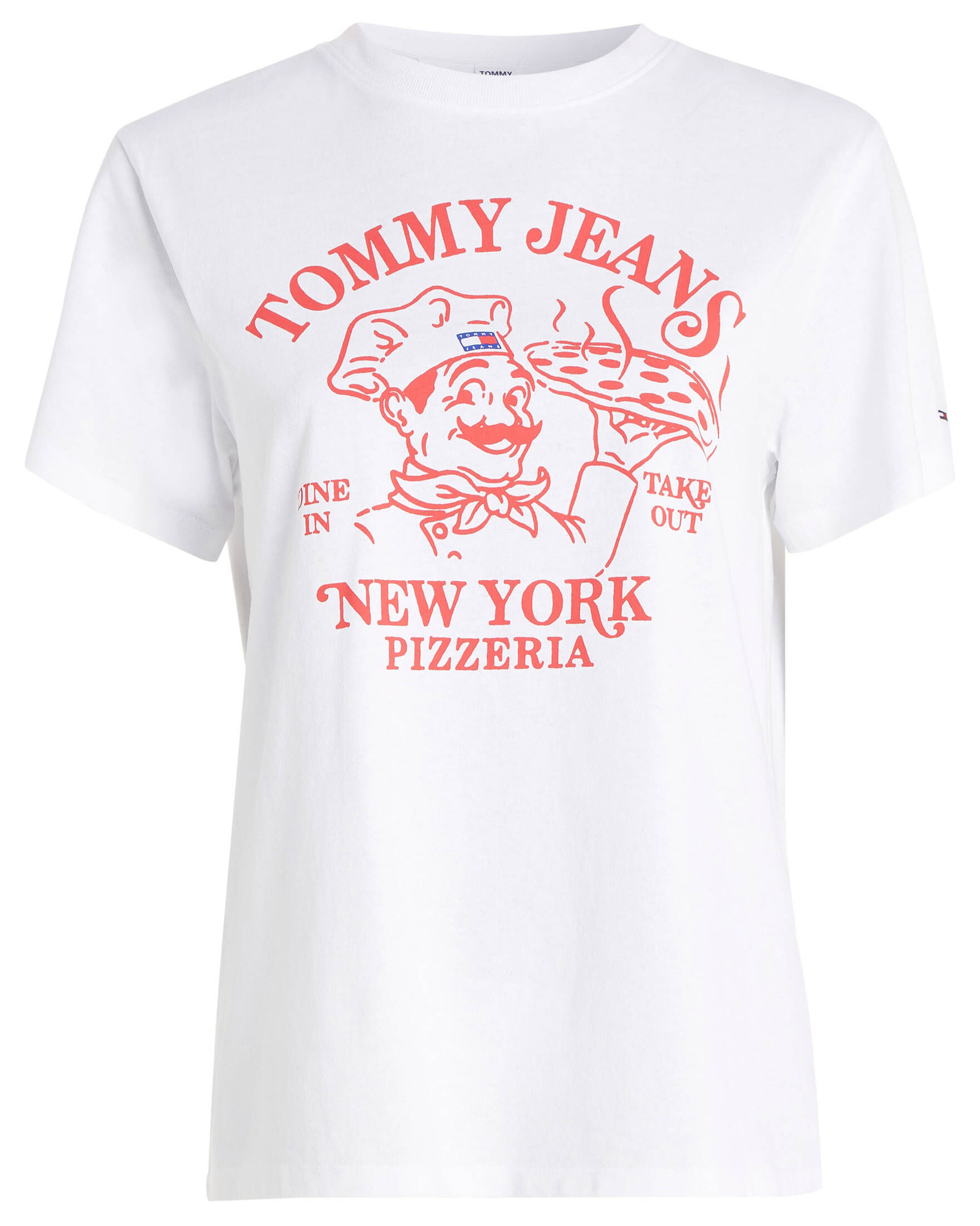 Tommy Jeans| Damen T-Shirt TJW RLXD TJ BEST PIZZA SS