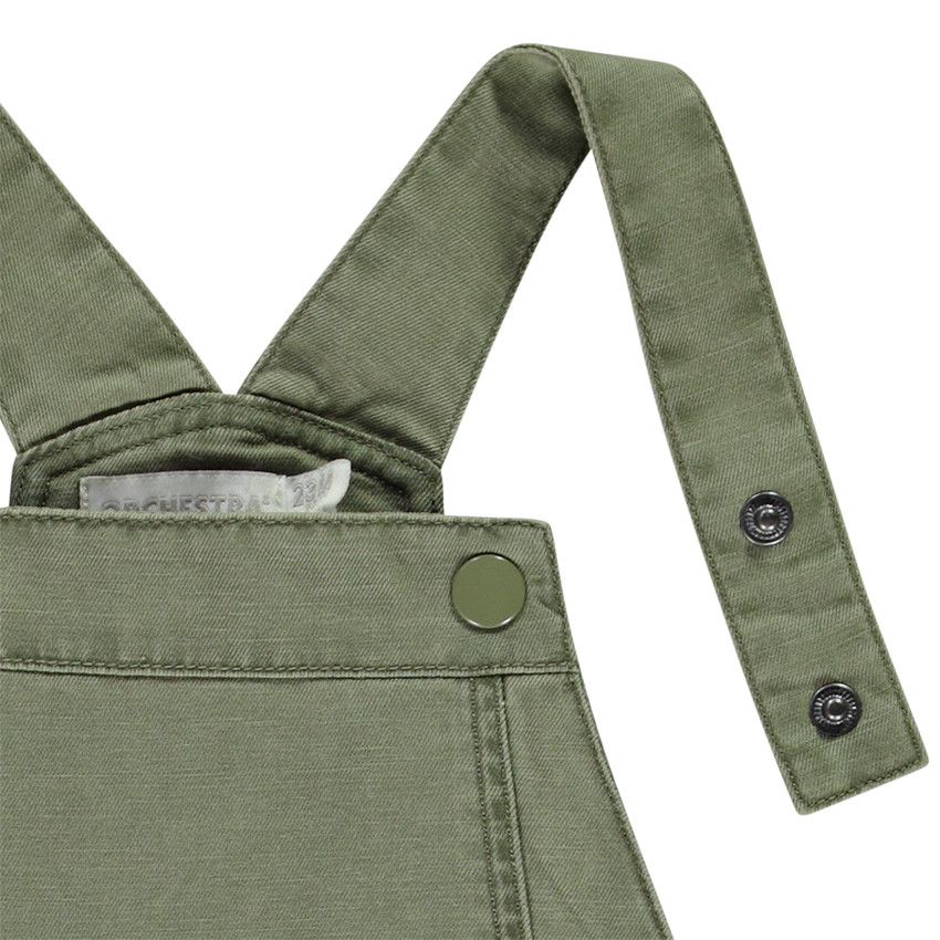 Salopette courte unie pour bébé garçon - Vert