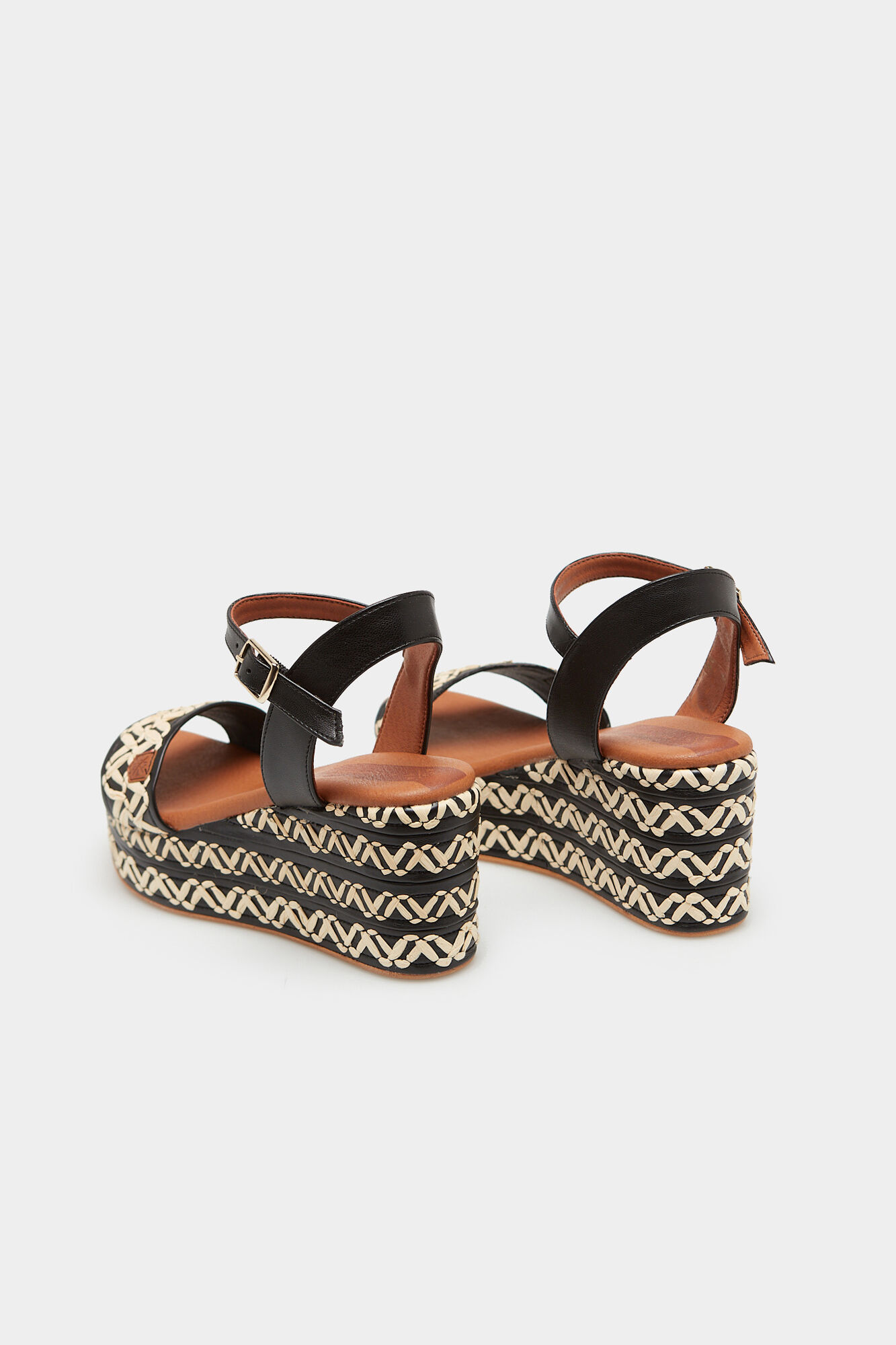 Sandálias Arambol Black Tribe Manchester Wedges - Pretas