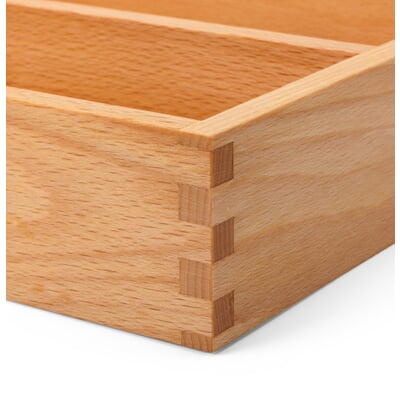 Besteckeinsatz Buchenholz, Breit