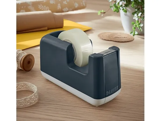 Tapedispenser Leitz Cosy grå inkl. tape