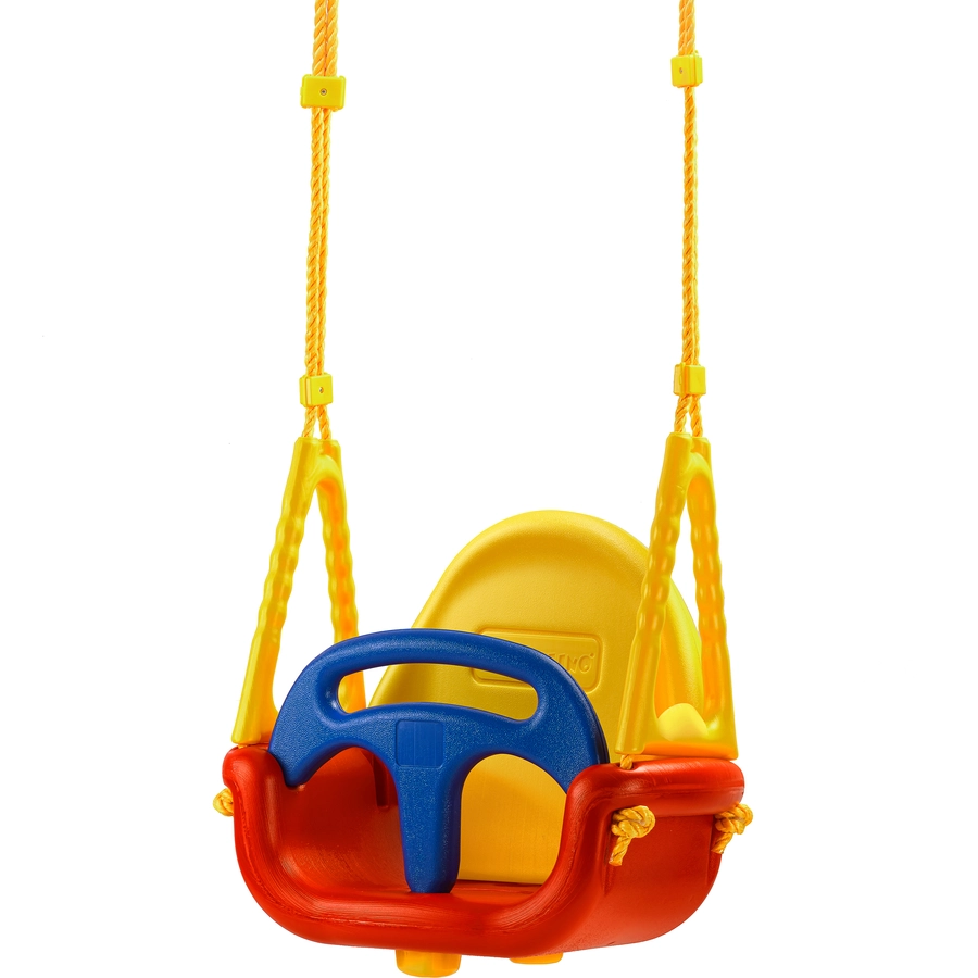 Twipsolino 3 in 1 Schaukel orginal outdoor Kinderschaukel Sicherheitsschaukel Kinderschaukelsitz rot  gelb  blau