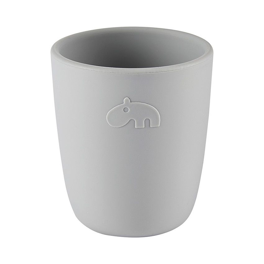 Tasse en silicone - Mini mug - Gris - Ecru