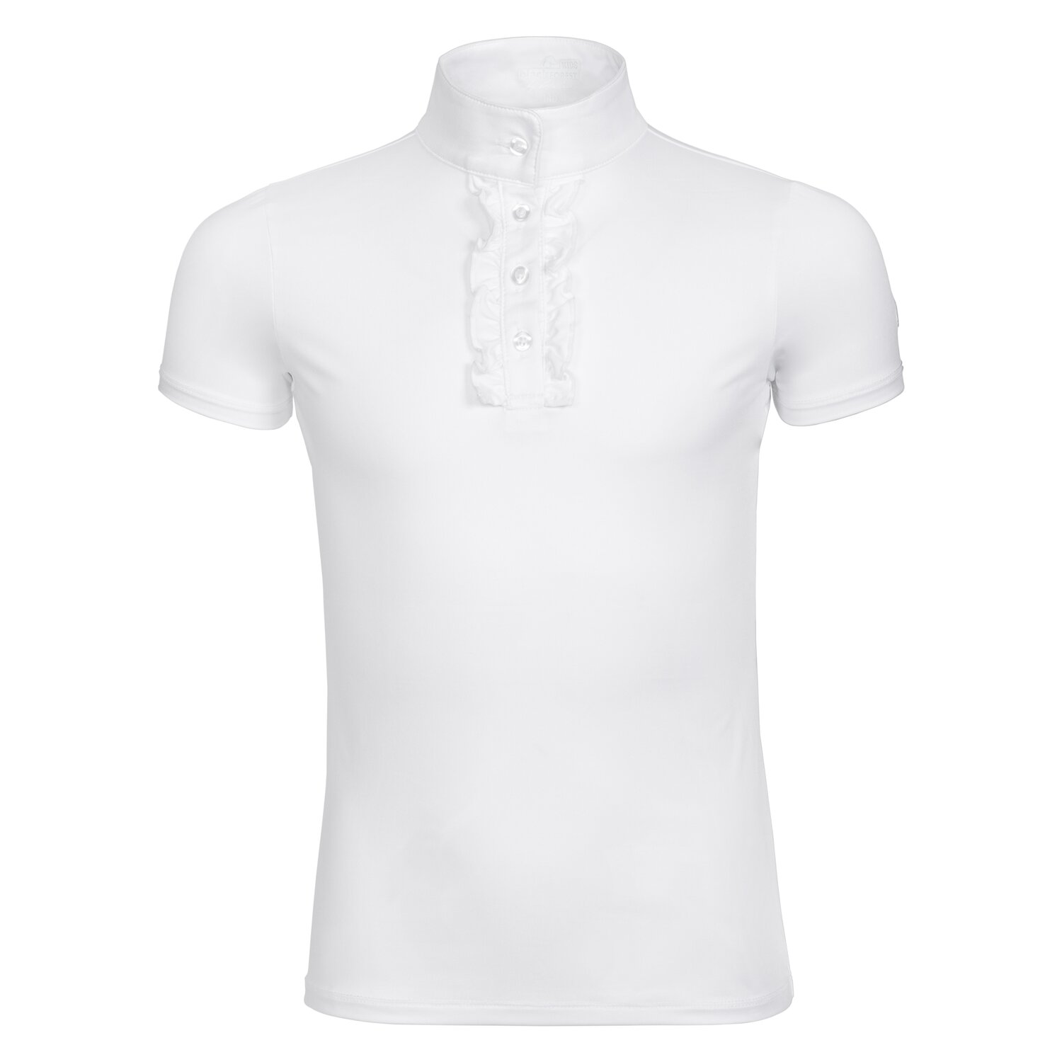 black forest kids Turniershirt mit Rüschen - white