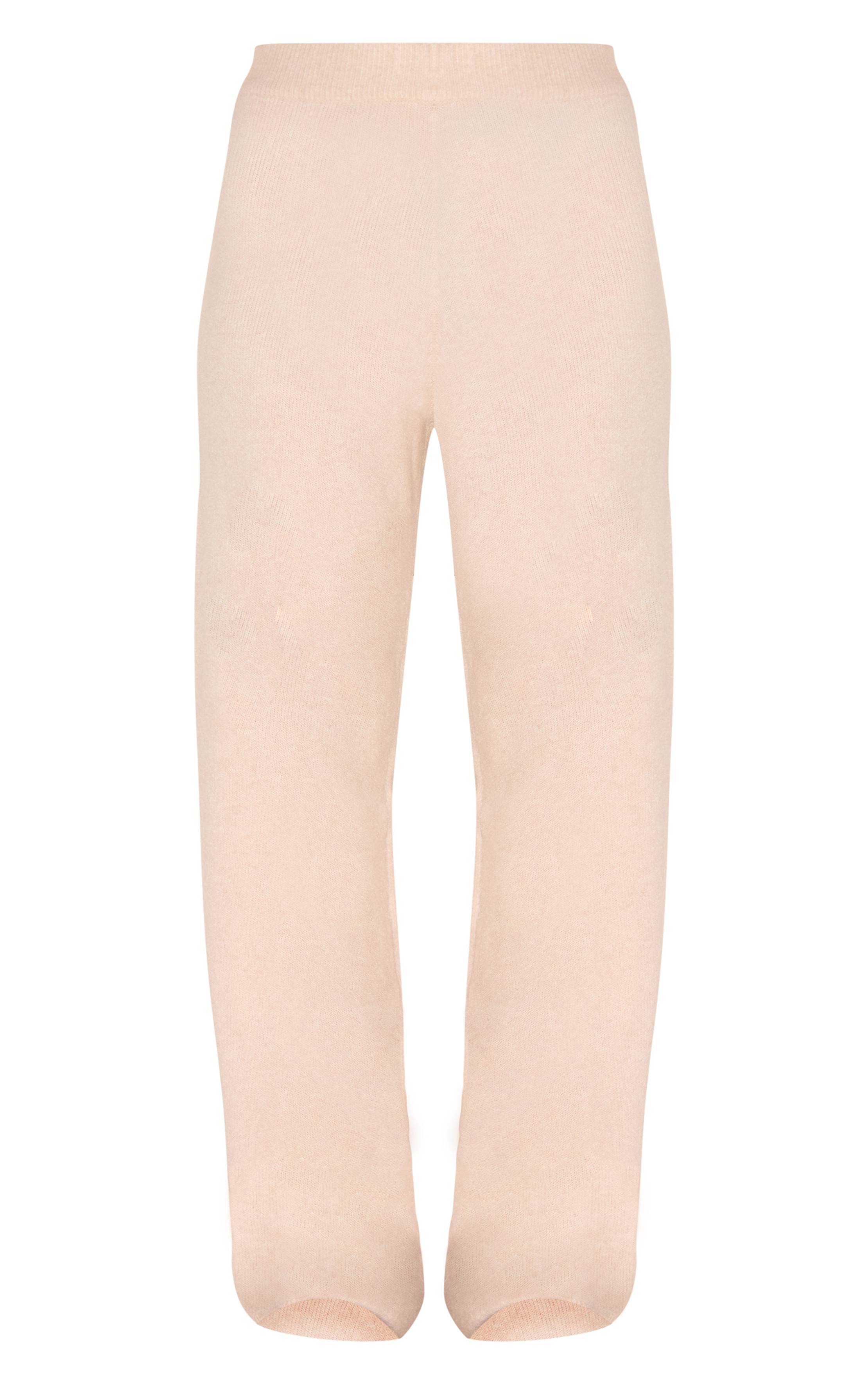 Avoine Pantalon Large En Maille Douce